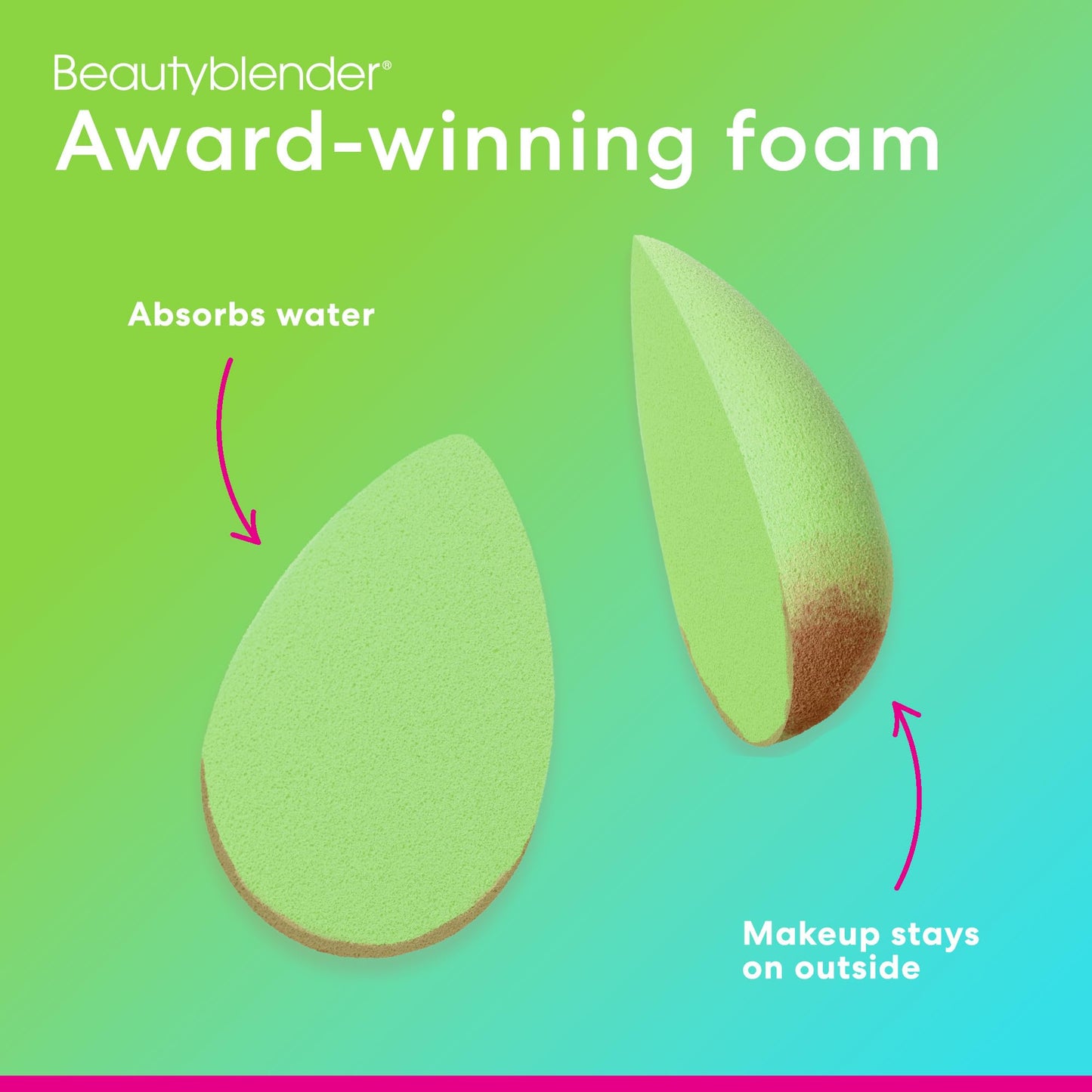 Beautyblender® | Bubble Blender Makeup Sponge | Blend Liquid Foundations, Powders and Creams | Streak Free Application | Vegan, Cruelty Free | Made in USA