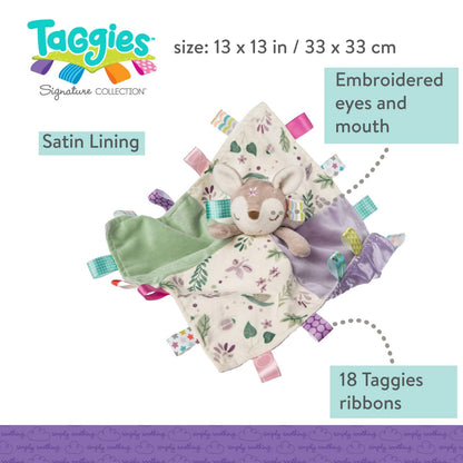 Taggies Stuffed Animal Security Blanket, 30 x 30-Centimetres, Flora Fawn