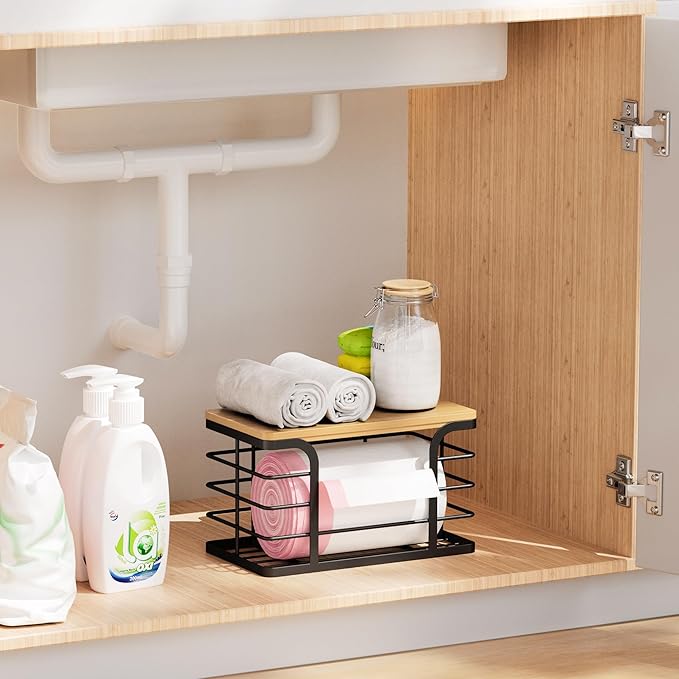 Small Trash Bag Holder, Wall Mount Grocery Bag Holder