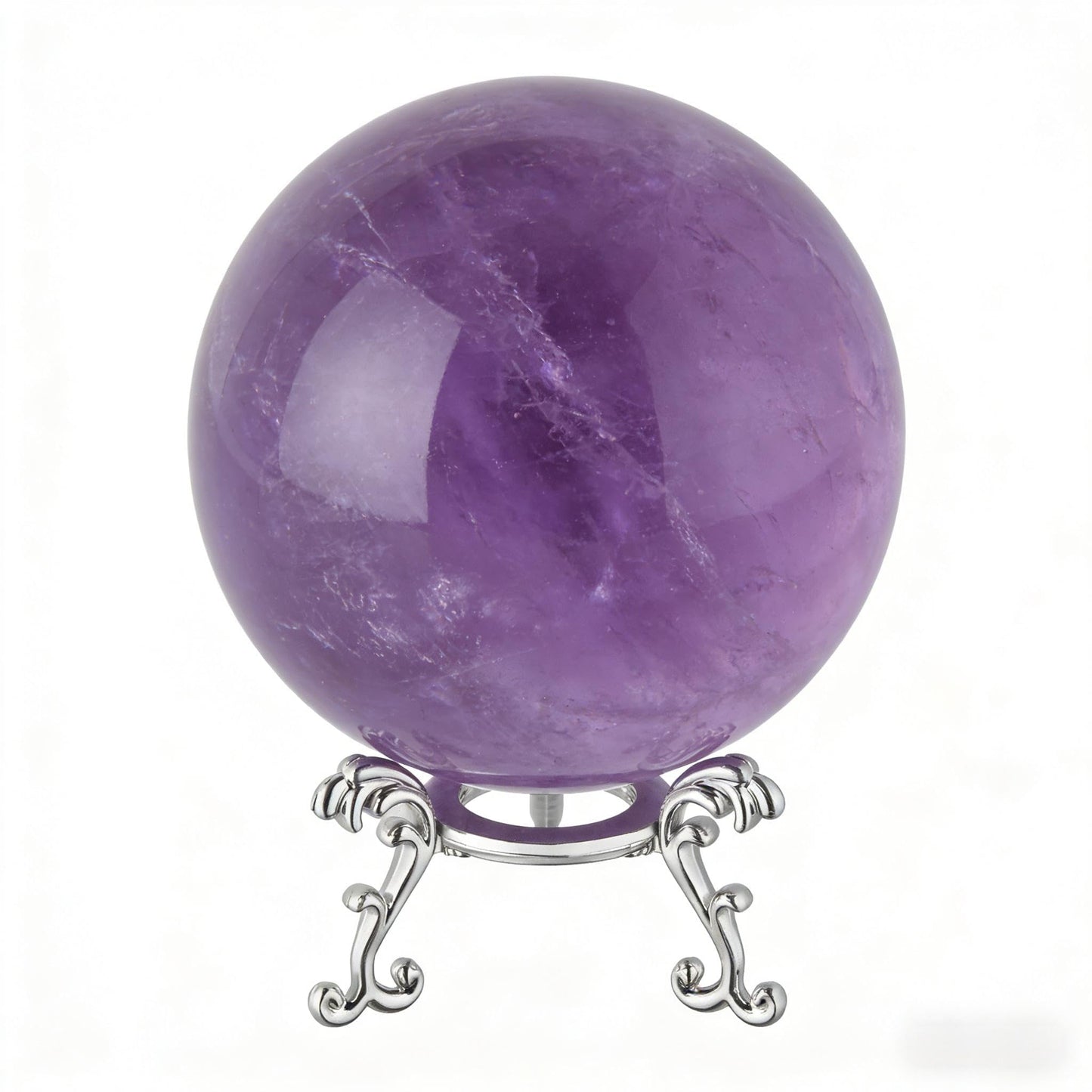 20pcs 2in Silver Crystal Ball Stand for Stones Crystals Amethyst Quartz