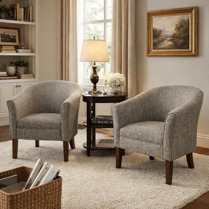 HomePop Modern Barrel Accent Chair