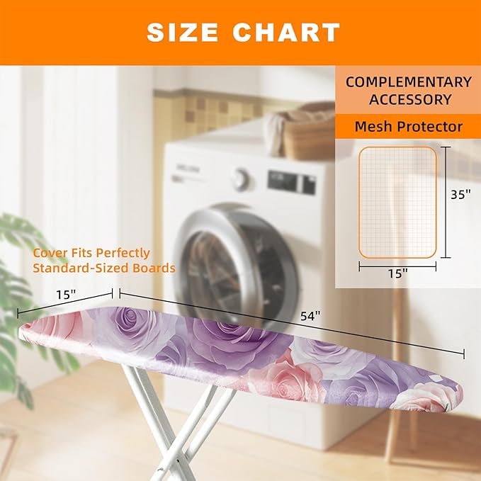 Ironing Board Cover 15x54 Inch- Standard Cotton Cover