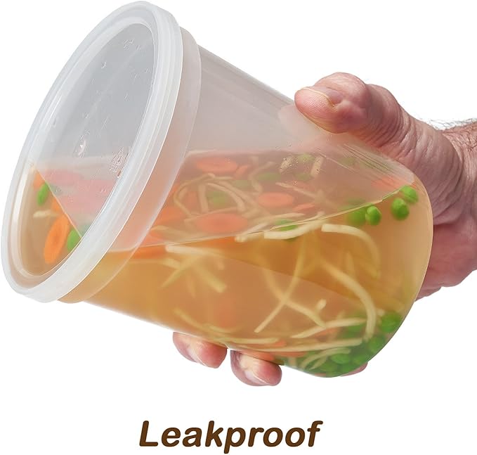 DuraHome - Deli food Storage Containers - Clear Plastic Premium Quality