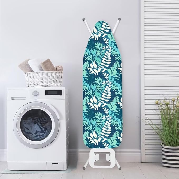 Watercolor Leaf Steam Ironing Board Cover Stain Resistant, Minimalism Leaves