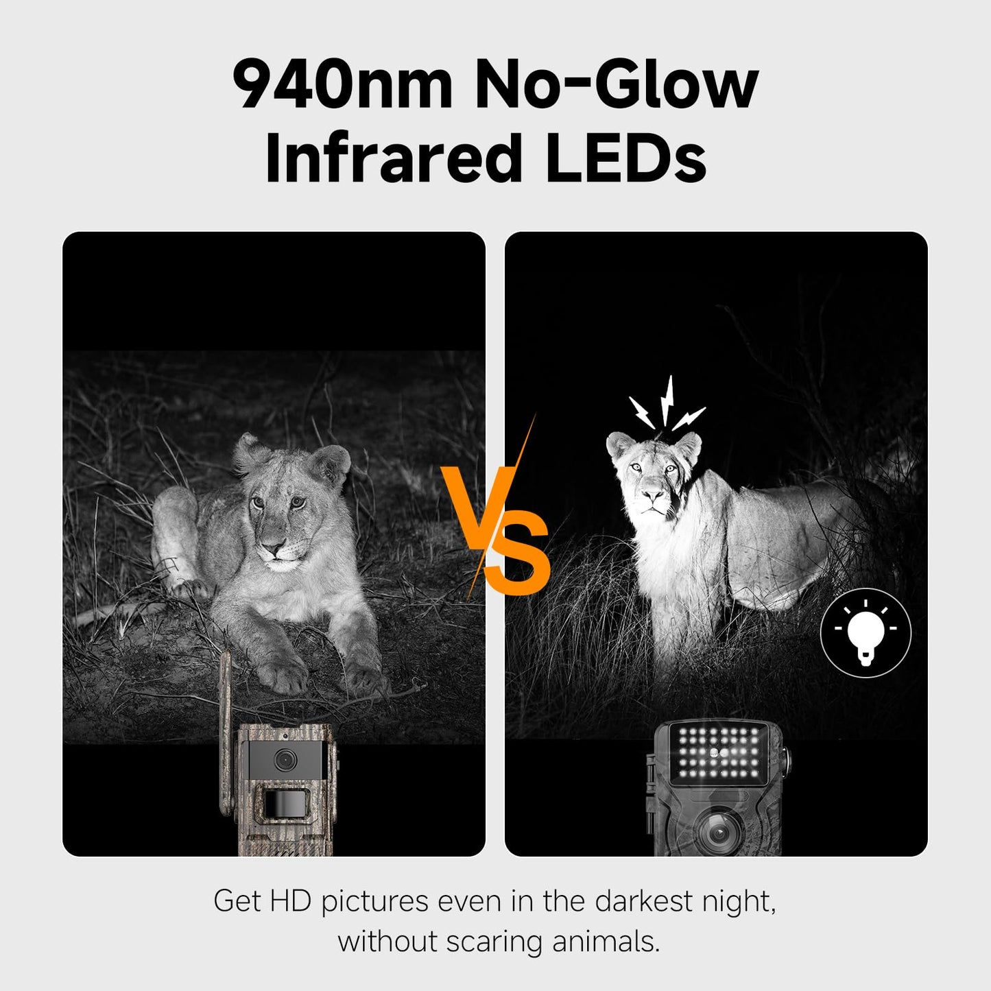 TKENPRO 4G LTE Cellular Trail Cameras 2 Packs Unlimited Data Plan Solar Trail Cameras Built in SIM Card Game Camera IP65 Waterproof Security Camera with 2K Live Video, No Glow Night Vision