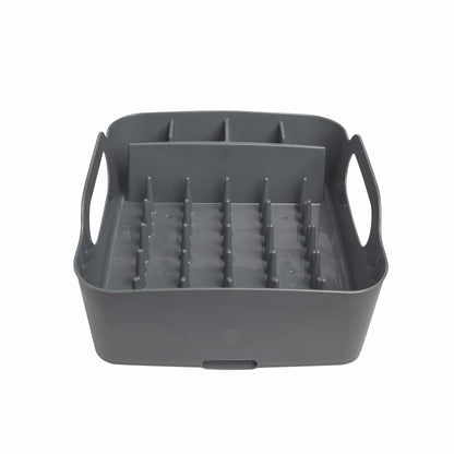 Umbra Tub Dish Drying Rack – Lightweight Self-Draining Dish Rack for Kitchen Sink and Counter at Home, RV or Motorhome, Charcoal Kitchen, 36.067999999999998 x 33.655000000000001 x 18.288 cm