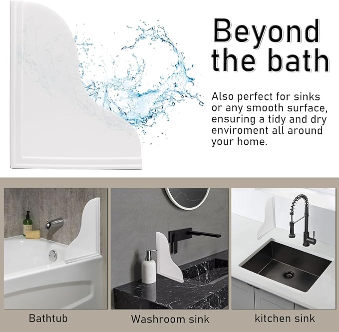 Shower Splash Guard Kit, Large Splash Guards