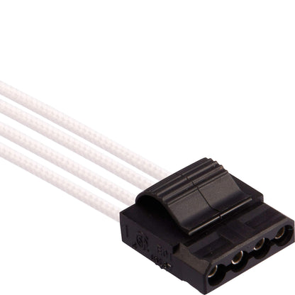 CORSAIR CP-8920224 Premium Individually Sleeved PSU Cables Pro Kit – Black, 2 Year Warranty, White