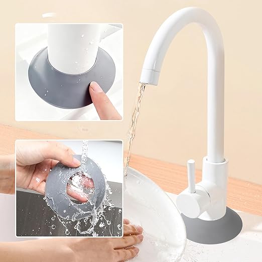 Small Sink Faucet Splash Handle Drip Guard Mat Silicone Pad Protectors Behind