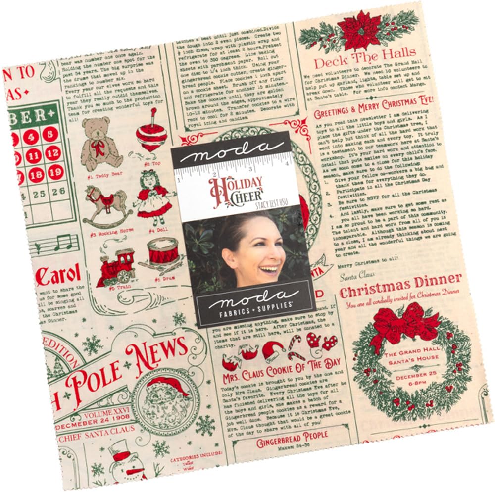 Stacy Iest HSU Holiday Cheer Layer Cake 42 10-inch Squares Moda Fabrics 20970LC