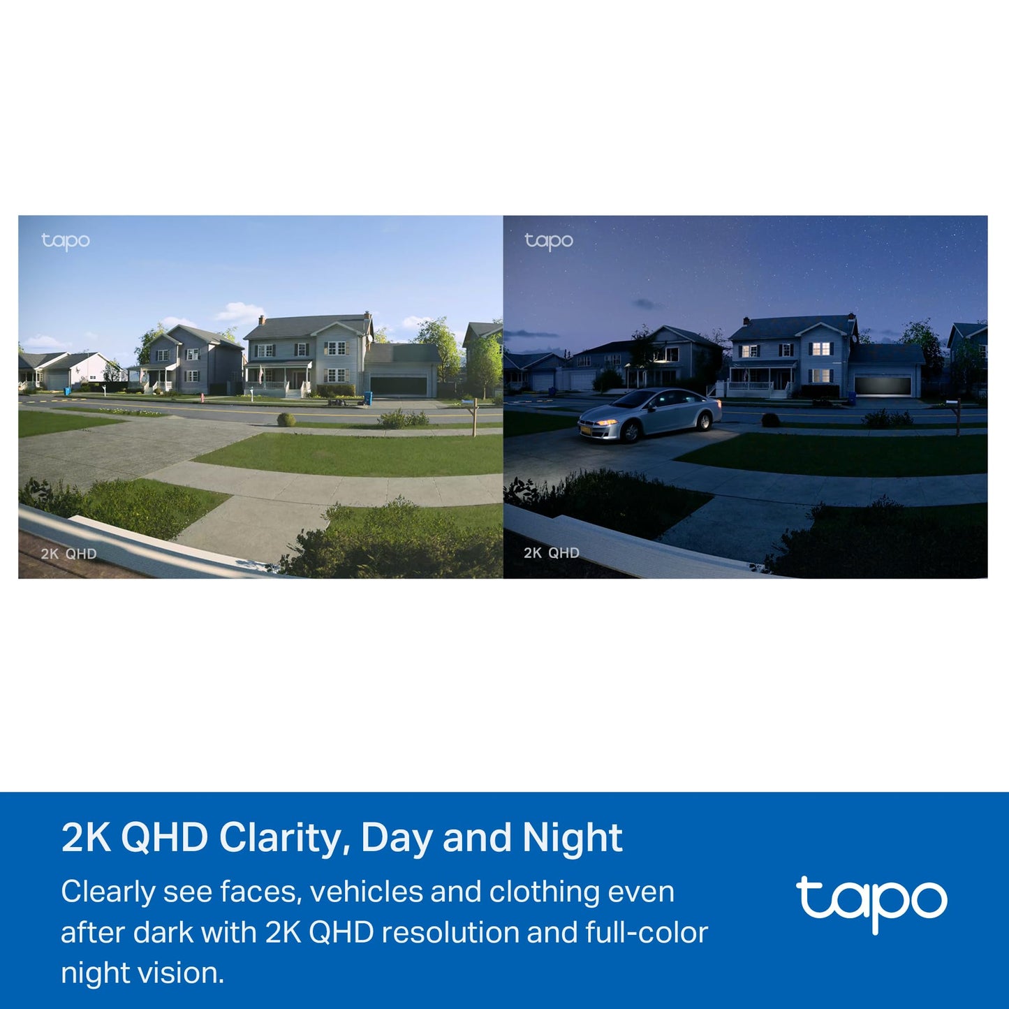 Tapo by TP-Link Smart Video Doorbell Camera Wireless with Chime, 2K with Full Color Night Vision & Spotlights, No Monthly Fee, Ring Call, 160° Ultra-Wide View, Free AI Detection, Local Storage,D210