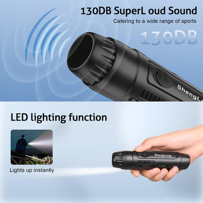Shenglong Electronic Whistle with 3 Tones & 3 High Volume Settings - Battery Powered Emergency Safety Whistle for Coaches Referees, Teachers Outdoor Sports, Camping, Sporting Goods with Lanyard