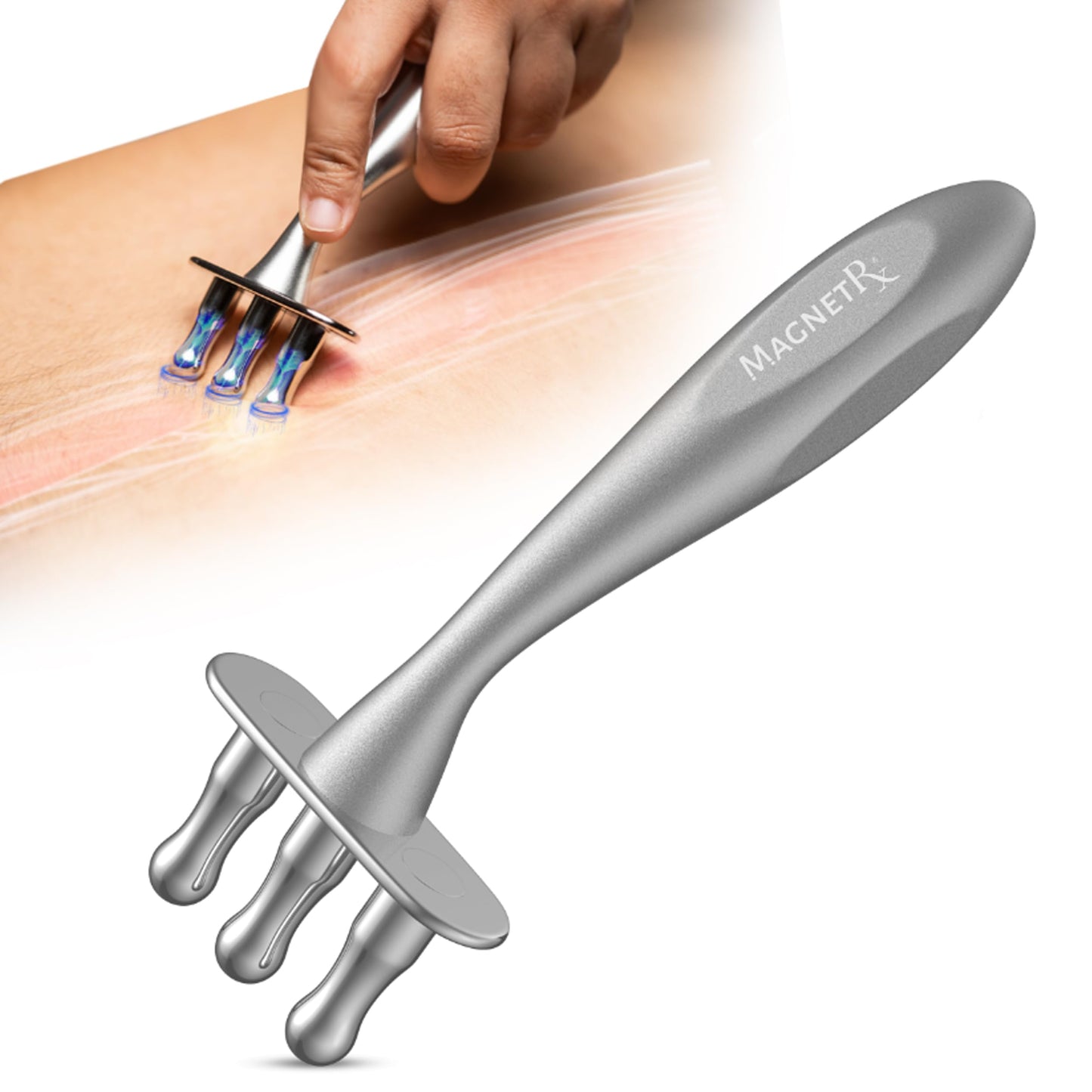 MagnetRX® Magnetic Therapy Massage Fork – Multi–Functional Magnetotherapy Pen for Emotion Code Magnets, Meridian Massage Tool & Body Healing Magnets – Magnetoterapia Fisioterapia Portatil Aparatos