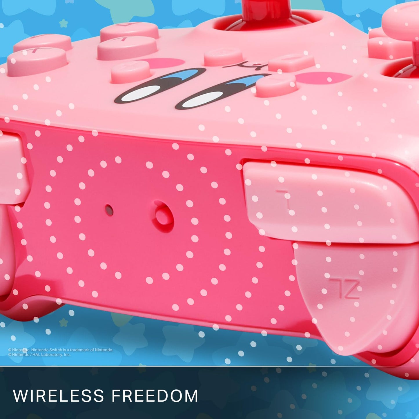 PowerA Wireless Controller for Nintendo Switch - Kirby Mouthful, Gamepad, motion controls, officially licensed