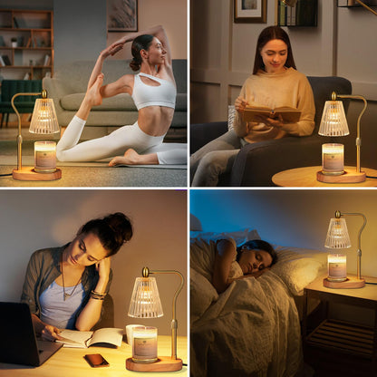 Engpure Candle Warmer Lamp with Timer and Dimmer Adjustable Height for Home Room Decor, Brithday Gifts for Women, Candle Warmer for Scented Jar Candles Mother's Day Gifts