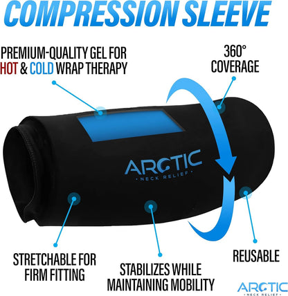 2 Pack - Premium Cold Therapy Compression Ice Sleeve, Knee Ice Pack Wrap for Injuries, Elbow, Quad & Hamstring Relief, Flexible & Reusable Cold Wrap Recovery for Meniscus, ACL, MCL, Ice & Heat Therapy