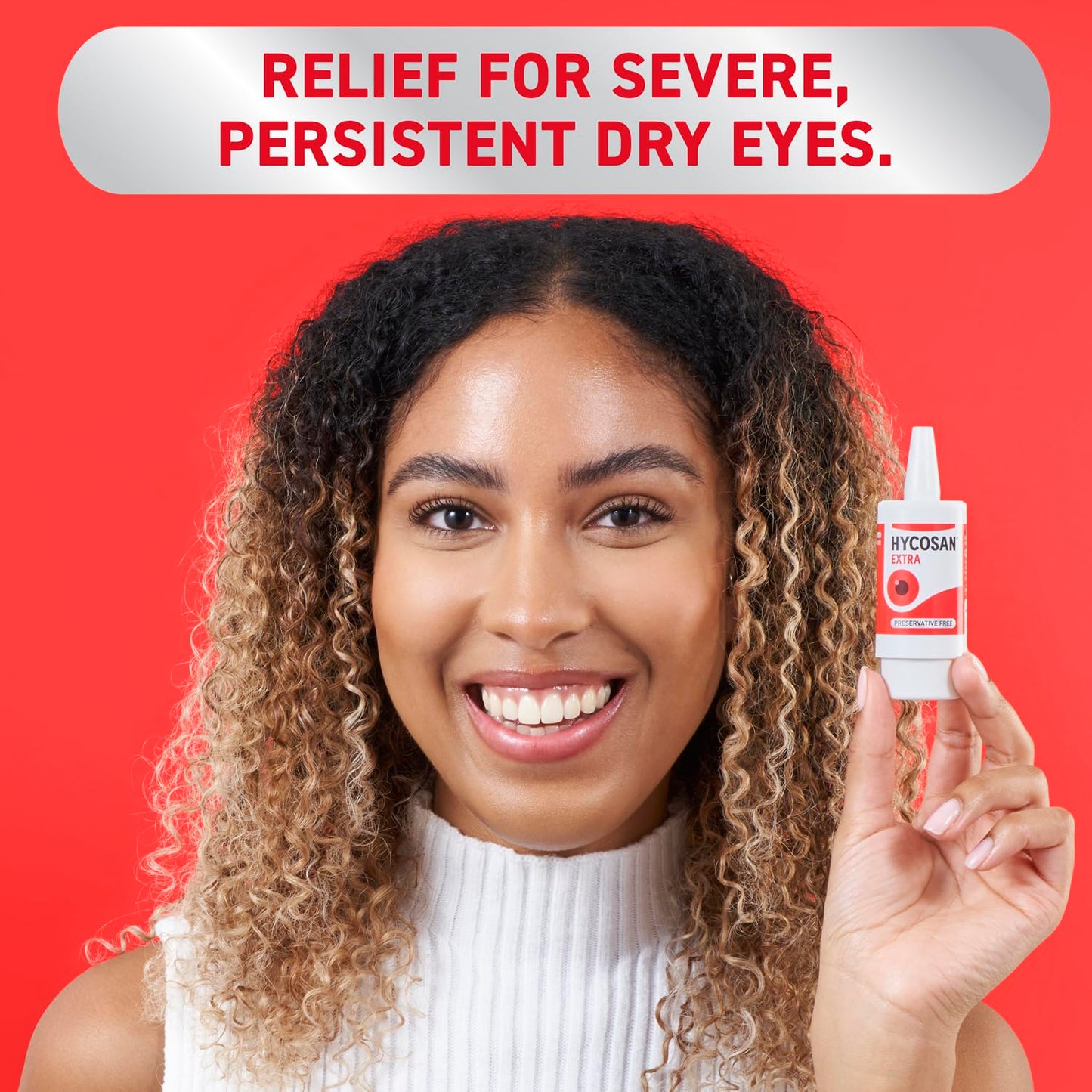 Hycosan Extra - Eye Drops with Hyaluronic Acid for Soothing Relief of Severe and Persistent Dry Eyes - Contact Lens Compatible - Preservative Free - 3 x 225 Measured Doses