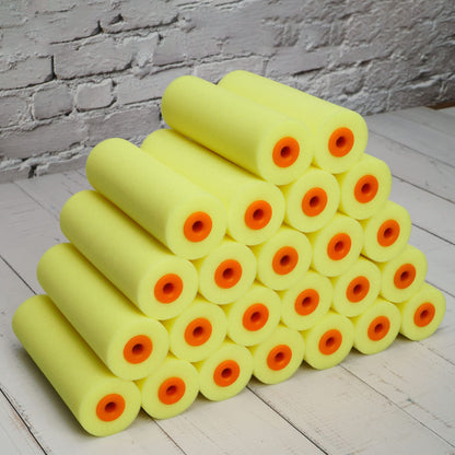 VOOMEY High Density Foam Paint Roller,Paint Roller Covers 6 inch,Small Paint Roller, Sponge Rollers for Painting House,Walls,Ceilings, Doors,Furniture(10 pack)
