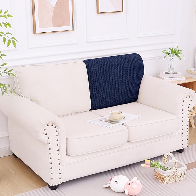 Smiry Waterproof Couch Cushion Covers, Stretch Jacquard Thick Sofa Cushion