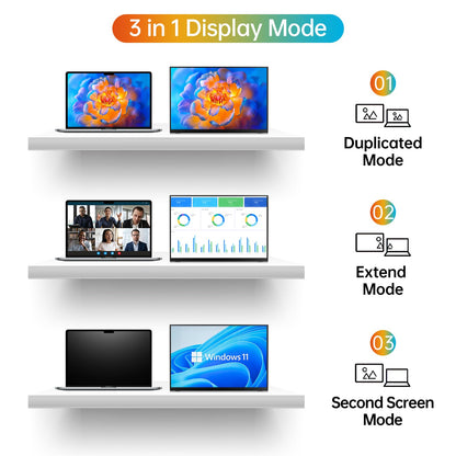 MNN Portable Monitor 15.6inch FHD 1080P USB C HDMI Gaming Ultra-Slim IPS Display w/Smart Cover & Speakers,HDR Plug&Play, External Monitor for Laptop PC Phone Mac (15.6'' 1080P)