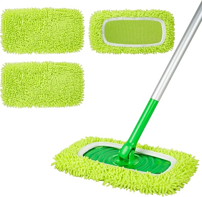 Reusable 100% Chenille Mop Pads Compatible