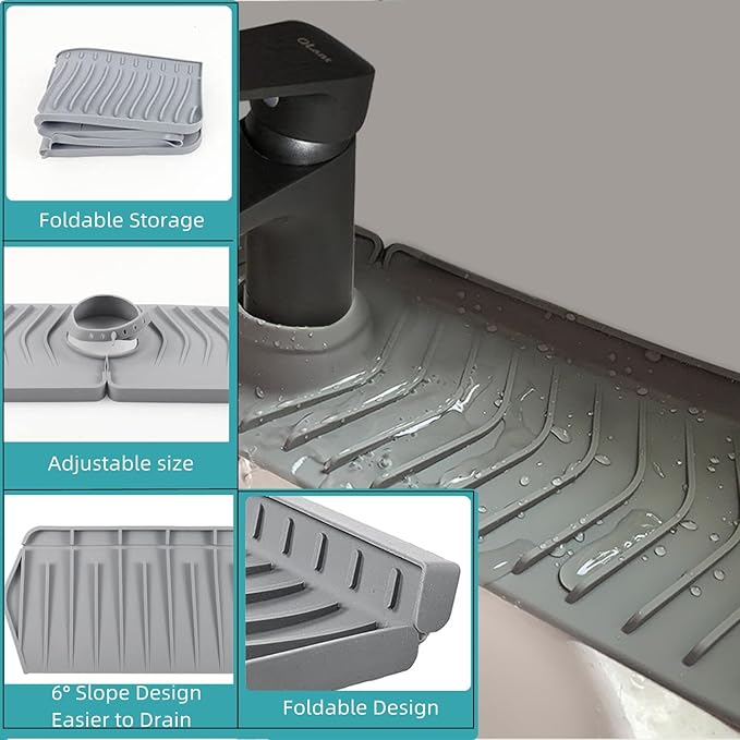 Large Size Kitchen Sink Splash Guard, Farmhouse Countertop