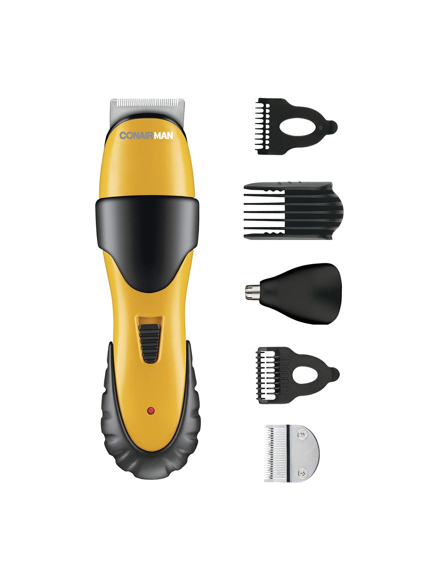 ConairMAN All-in-One Beard Trimmer for Men for Face, Nose and Ear Hair Trimmer,6 piece Men's Grooming Kit, Cordless/Rechargeable