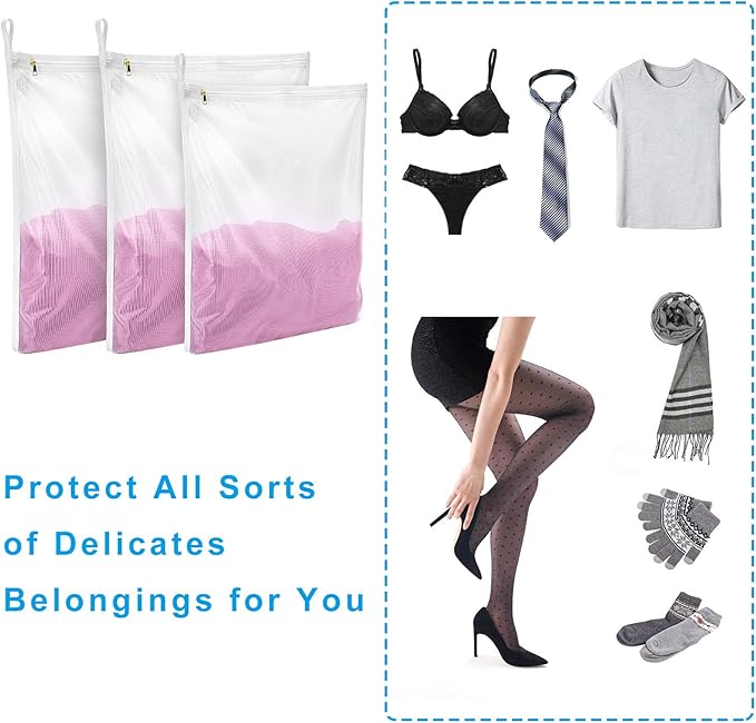 Gogooda Delicates Laundry Bags, Fine Mesh Wash Bag