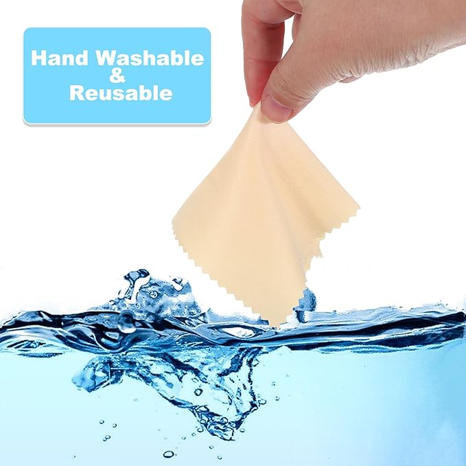 PATIKIL Eyeglass Microfiber Cleaning Cloth 7"x6", 50 Pack Glasses Cleaning