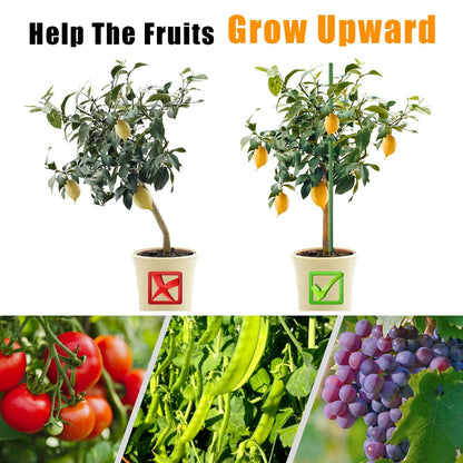 LAVEVE Garden Stakes 58 Inches Heavy Duty Steel Tomato Stake, Plastic Coated Support for Securing Trees, Climbing Plants, Cucumber, Beans, Pack of 20