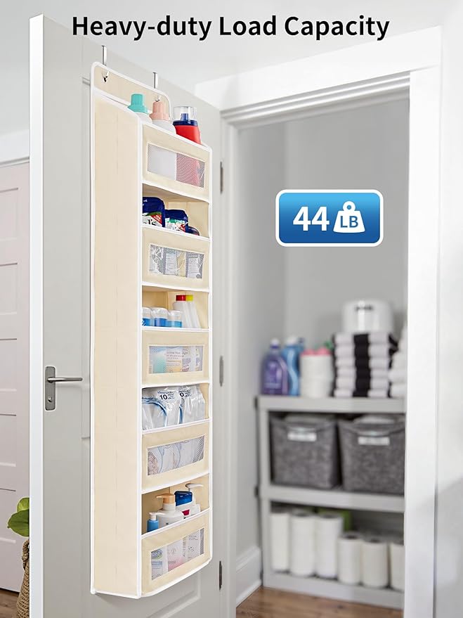 JARLINK Over The Door Organizer Storage, 5 Shelf Hanging Door Organizer