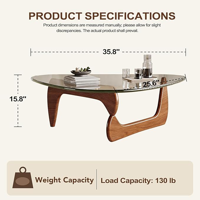 Modern Coffee Table for Living Room Retro Center Table