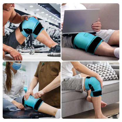 Comfytemp Large Knee Ice Pack Wrap Reusable Gel, FSA Eligible HSA, Knee Cold Compression Brace for Injuries, Pain Relief, Replacement Recovery, Arthritis, Surgery, Women Gift, Fathers Day Dad Men Gift