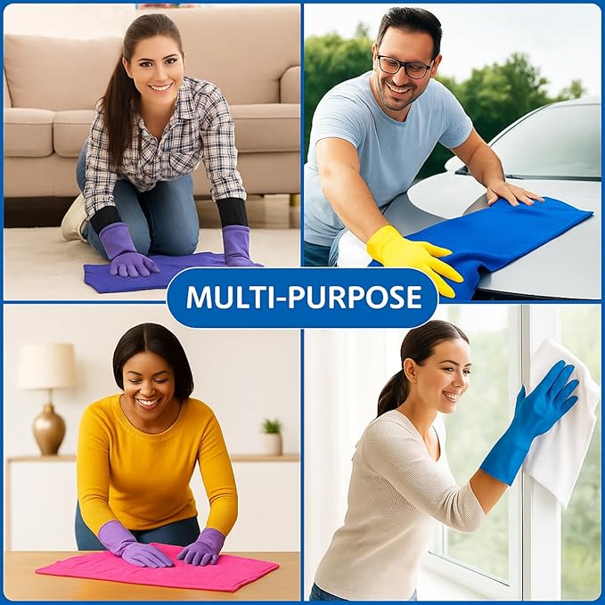 4/8 Pcs Extra Large Microfiber Cleaning Cloths – 30x20 in Mop Towels