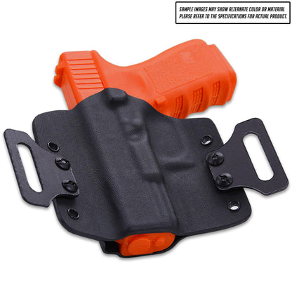 [1 Pair] OWB Curv Belt Loops for Holsters - (Black) - (No Hardware) - (12 Layers) - (Fits Belt Sizes Up to 1.50in) - Easy Installation - Ideal for Everyday Carry - USA Made