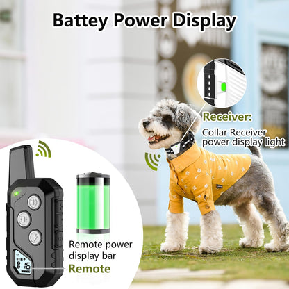 Snsng Shock Collar for Dogs, Dog Training Collar with Remote Control for 2 Dogs, 3 Training Modes with Beep, Vibration and Satic, Waterproof, Rechargeable E Collar for Large Medium Small