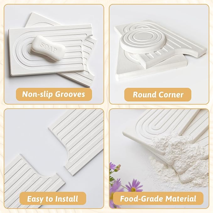 16" Faucet Mat for Kitchen Sink, Long Diatomite Fast Drying Stone Sink Tray