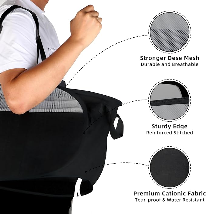 100L Collapsible Laundry Baskets, Tear Proof Pop Up Laundry Hamper