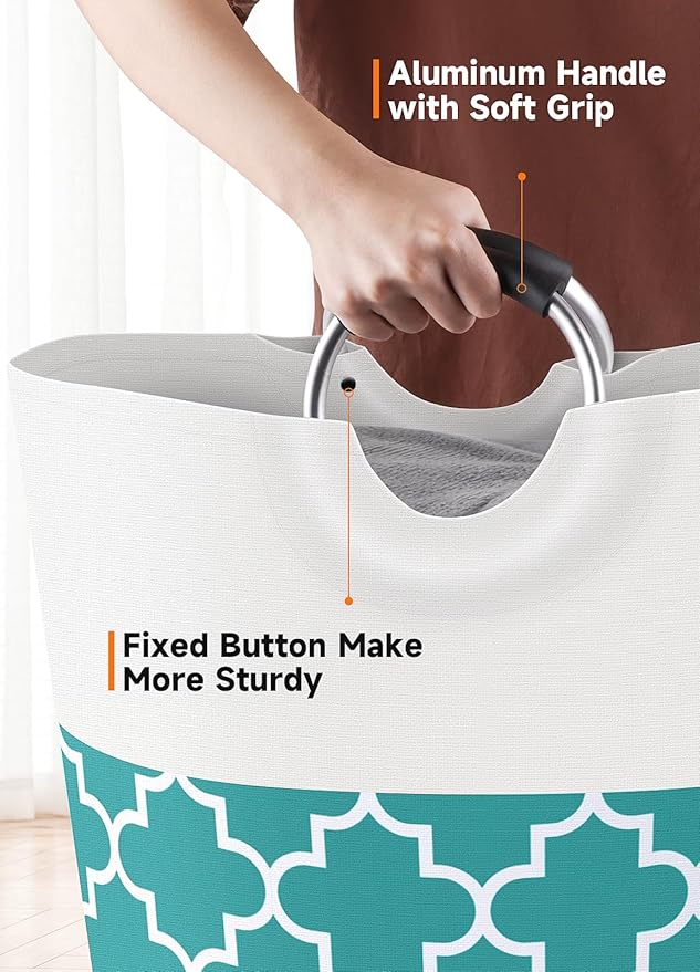 Large Laundry Basket Laundry Hamper Bag Washing Bin Clothes Bag Collapsible Tall
