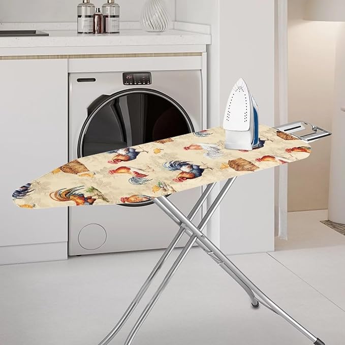 Rooster Ironing Board Cover Durable Thick Table Top Ironing Board Cover