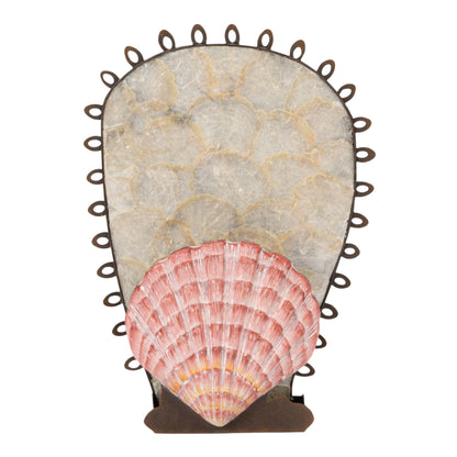 Creative Co-Op Metal Wall Sconce Taper Candle Holder with Resin Shell, Multicolor Finish