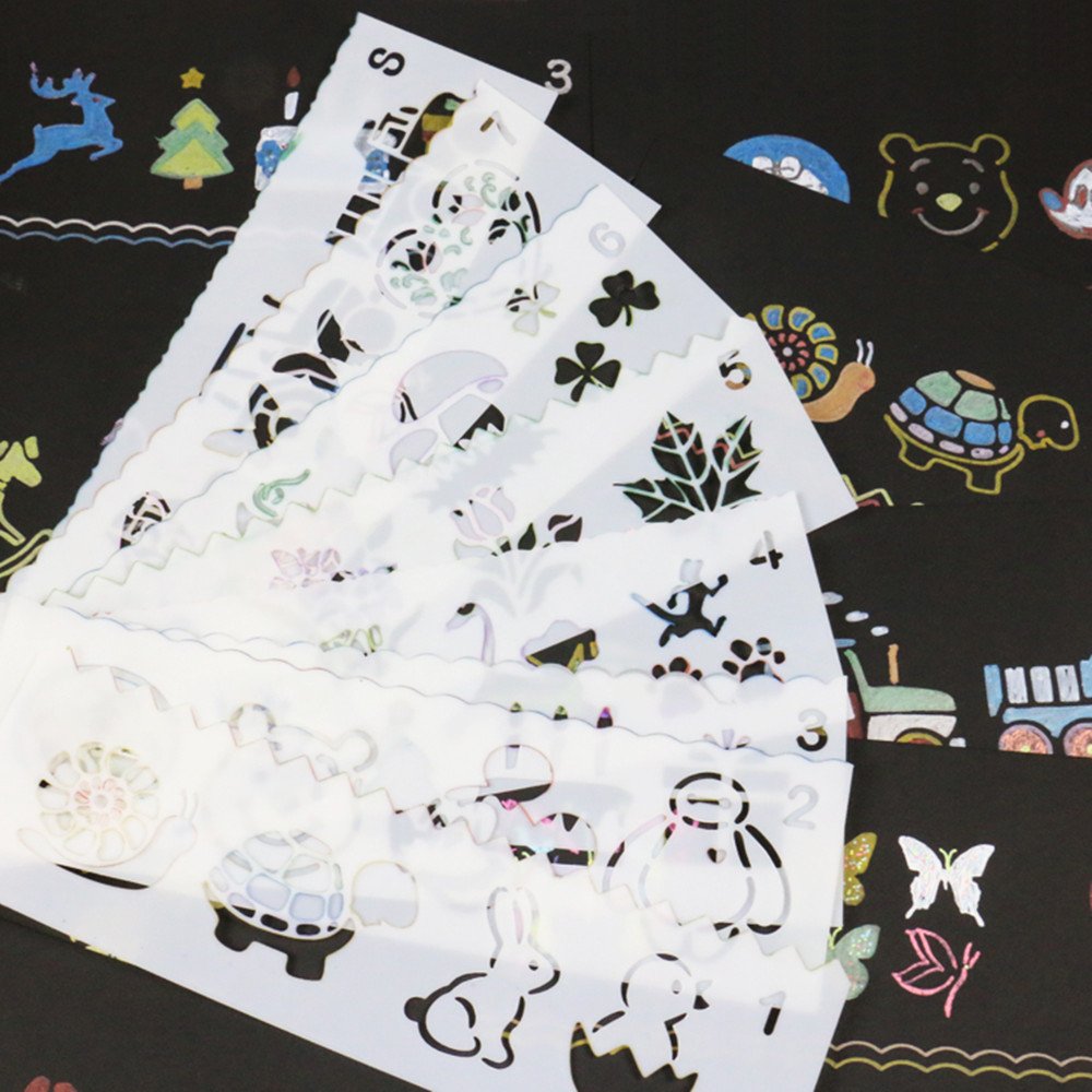 16PCS Drawing & Painting Stencils for Planner, Notebook, Diary