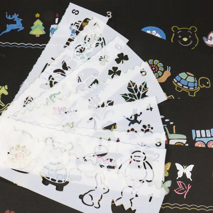 16PCS Drawing & Painting Stencils for Planner, Notebook, Diary
