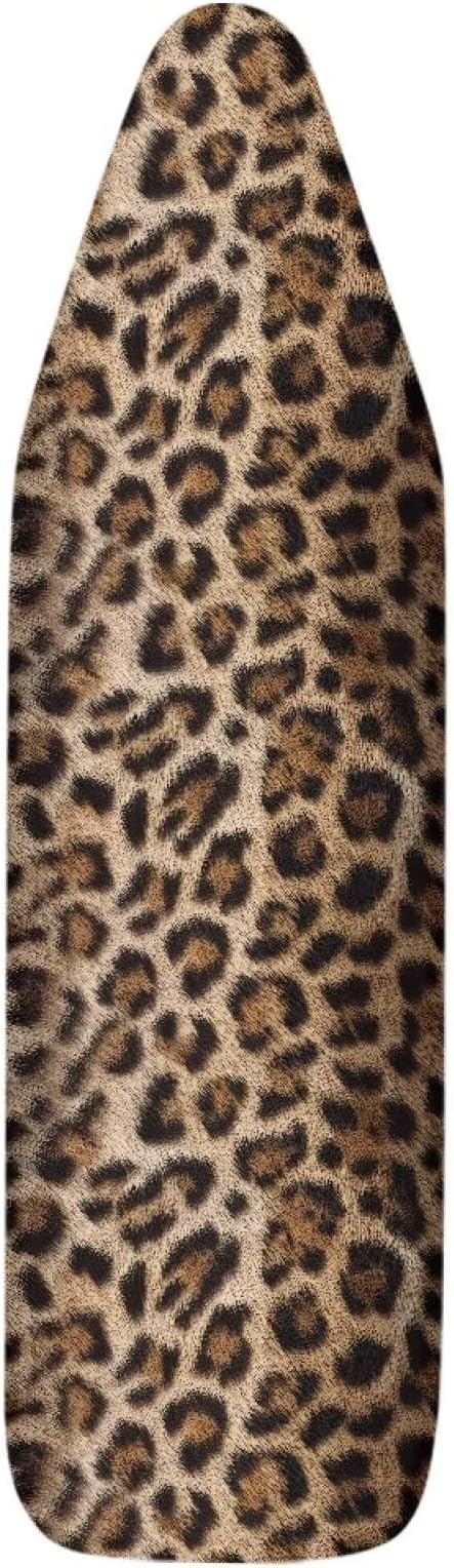 Leopard Print Ironing Board Cover Heavy Duty Thick Padding Scorch Resistant