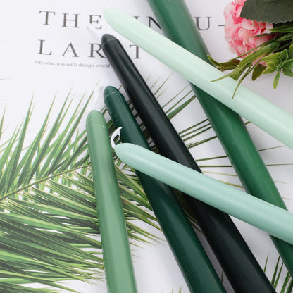 12 Inch Taper Candles Set of 6 Unscented Long Burning Smokeless Long Tall Tapered Candles for Candlesticks Sticks Wedding Home Christmas Decor Dinner