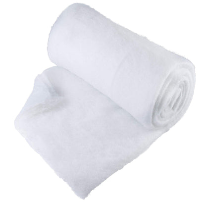 PREXTEX Artificial Snow Roll - Large Fluff for Christmas Village Displays, 94"x31" Tabletop Décor, and Winter Wonderland Party Scenes - Thick White Blanket for Holiday Backdrops and Festive Decoration