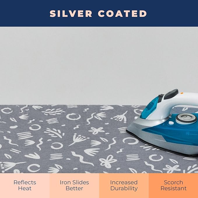 Ironing Board Cover and Pad Extra Thick Heavy Duty Padded Multiple Layers