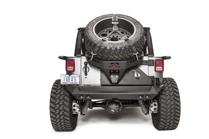 Fab Fours JK2070-1 07-17 Jeep Jk Slant Back Tire Carrier for The Y1261T