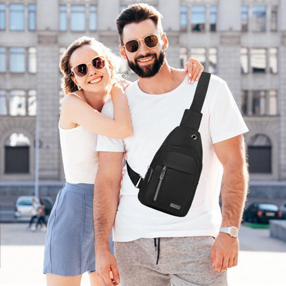 Cross Body Bag Sling Backpack Fanny Pack Small Crossbody Bags for Women Trendy - Black