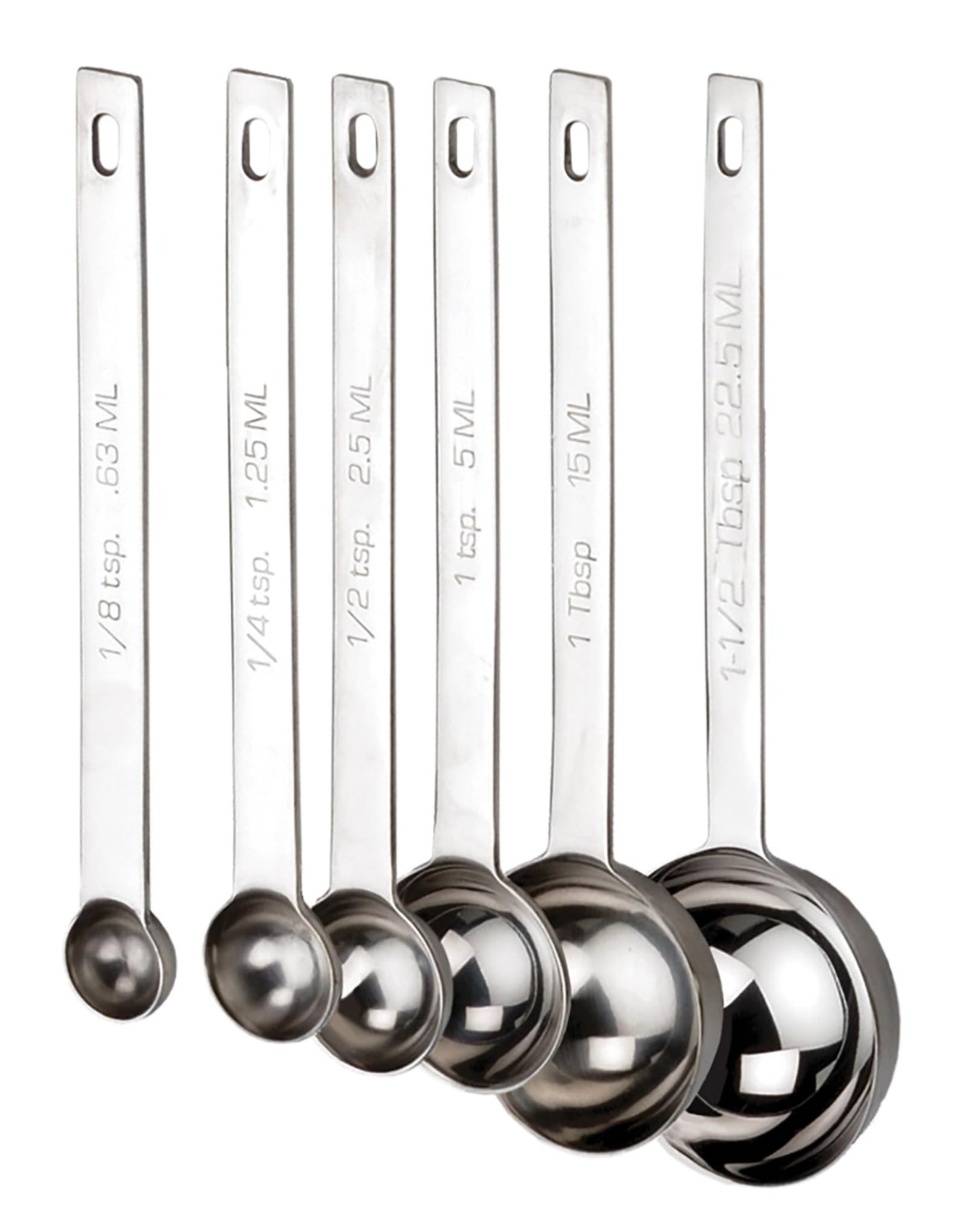 RSVP International Endurance Kitchen Collection Open Stock Measuring Spoon, Stainless Steel, Dishwasher Safe, 1.5-Tablespoon